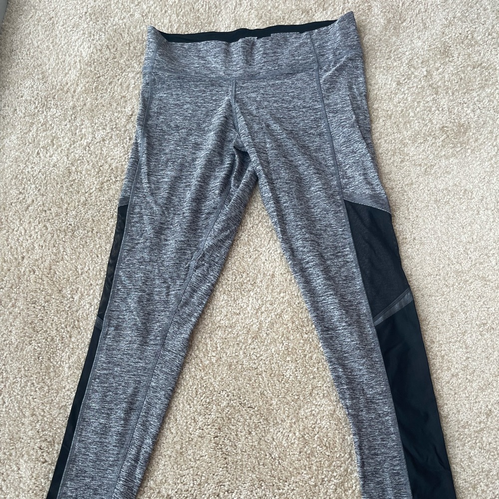 Pink Victoria’s Secret Grey Mesh Leggings